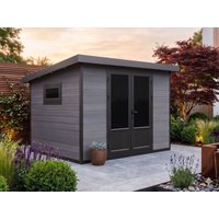 31 % billiger: WPC Gartenhütte Modell Style DeLuxe 8,4 m² 3x3m