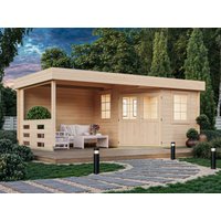 26 % billiger: Fjordholz 5-Eck Gartenhütte Modell Hanno 28 5x3m