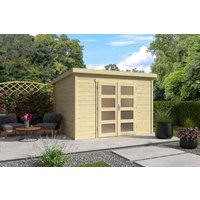 25 % billiger: Pultdach Gartenhütte Modell Ella 28-C 3x3m