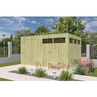 26 % billiger: Gartenhütte Modell QBV3-Line 11,89 m² 4x3m