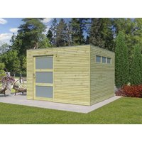 26 % billiger: Gartenhütte Modell QBS-Line 9,00 m² 3x3m