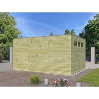 26 % billiger: Gartenhütte Modell QB-Line 12,60 m² 4x3m