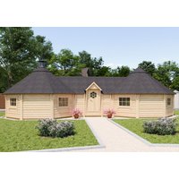 26 % billiger: Fjordholz Doppelkota Modell Alva 38 m² 6x6m