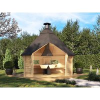 26 % billiger: Fjordholz Grillhaus Modell Niklas 9 m² 3x3m