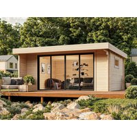 26 % billiger: Fjordholz Gartenhütte Modell Kubi 44 IsoSlide 5x4m