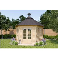 26 % billiger: Fjordholz 6-Eck Grillpavillon Modell Gunnar 9m² 3x3m