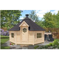26 % billiger: Fjordholz 8-Eck Grillkota Modell Lasse 17,0m² DeLu 5x4m
