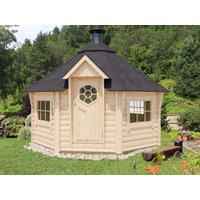 26 % billiger: Fjordholz 8-Eck Grillkota Modell Lasse 12,0m² DeLu 4x3m