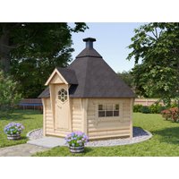 26 % billiger: Fjordholz 6-Eck Grillkota Modell Nils 9 m² 3x3m