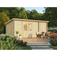 26 % billiger: Fjordholz Pultdach Gartenhütte Modell Rex 28 B 6x4m